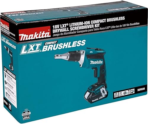 Miniatura 9 de Makita XSF03R 18V LXT - Kit de destornilladores inalámbricos sin escobillas para paneles de yeso (2.0 Ah)