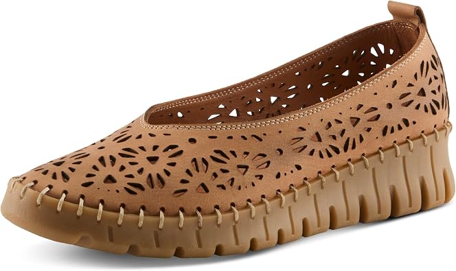 Spring Step Carosa Womens Leather Wedge Shoe with Breathable Ease & Comfort
