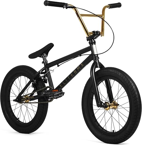 Vista 19 de Bicicleta Elite BMX de 18", 20" y 26" Modelo Freestyle Bike – 3 piezas manivela Negro