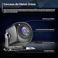 Vista 2 de PixelMan Cámara de respaldo, AHD 1080P de metal de 170 grados gran angular cámara de retrovisión trasera, PMD2A-S visión nocturna transparente IP69