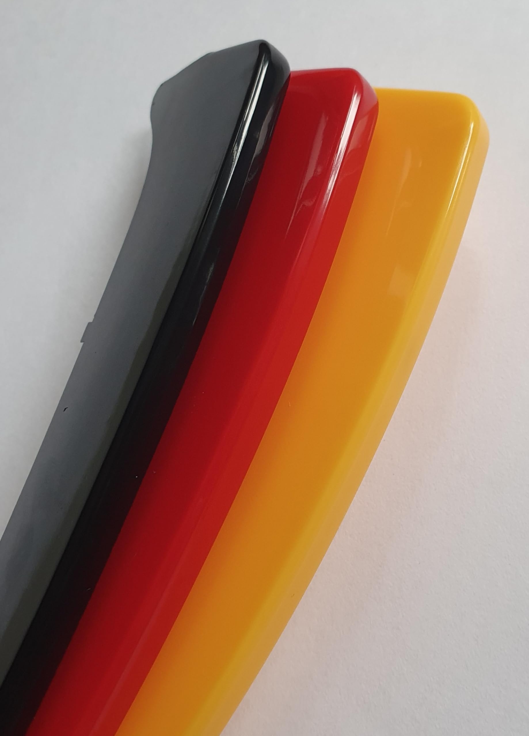 BizTech Inserts de calandre avant compatibles avec BMW Série 1 F20/F21, Série 2 F22/F23/F24/F44/F31, Série 3 F30/F35/GT F34 Bleu/Rouge/Jaune/Vert à rayures (Bleu