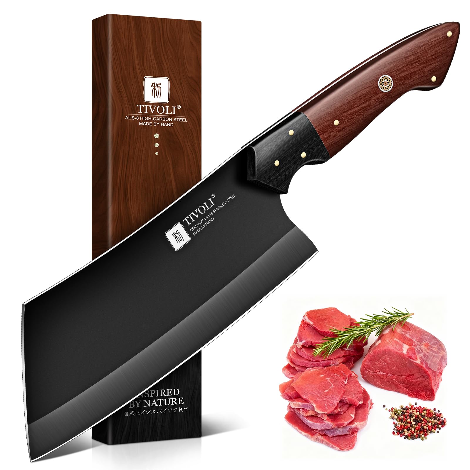 TIVOLI Kitchen Knife Set - 3 Piece Chef's Knife Set -8