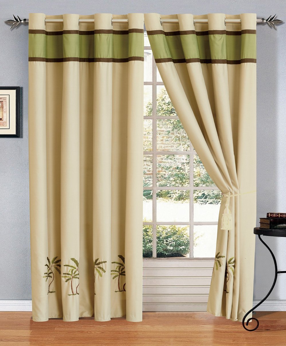 Palm Tree Bedroom Curtains Curtains & Drapes