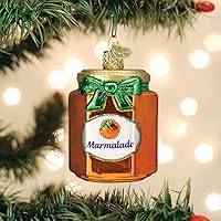 Vista 5 de Old World Christmas - Adorno de vidrio soplado de mermelada para árbol de Navidad