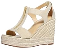 Women's Berkley Mid-Heel Wedge Sandal, Pale Gold, 6