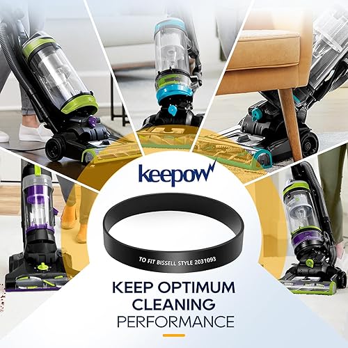 Miniatura 7 de KEEPOW Correa de repuesto compatible con aspiradoras Bissell PowerForce Helix Turbo 2191, 2191U, 2190, 1700, 1701, 1797, 2691, 2692, 1240, 12B1,