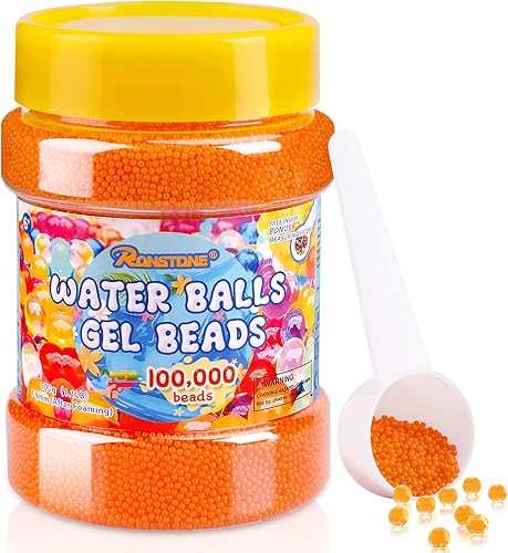 Bolas de agua de recambio de munición 0276-0315in 100000 piezas Bolas de gel para niños juguetes sensoriales jarrones plantas decoración del hogar