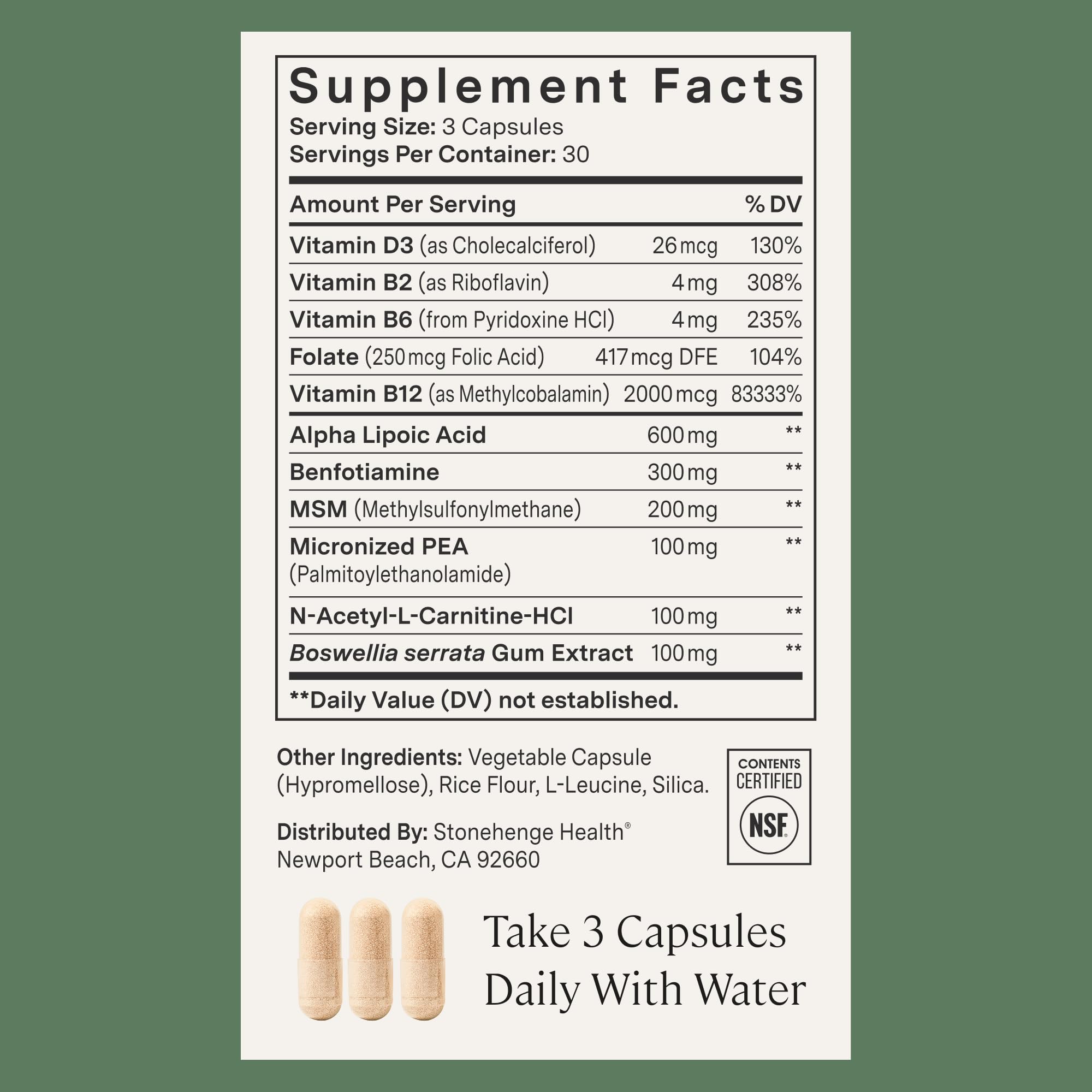 Stonehenge Health Dynamic Nerve®| Mobility Function in Hands & Feet - 90ct — Amazon image 4