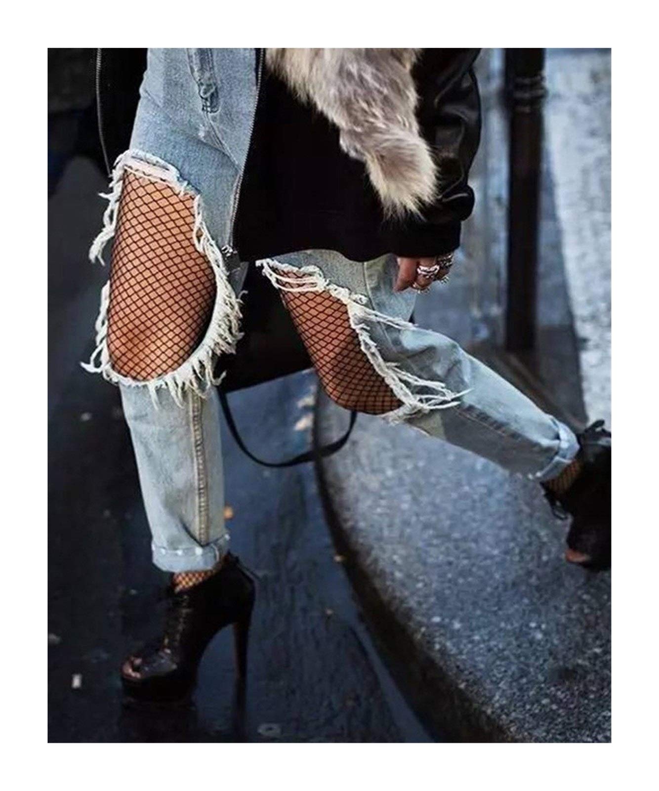 Medias Pantimedias de Malla para Mujer Medias de Rejilla Finas para Fiesta,2-Talla única