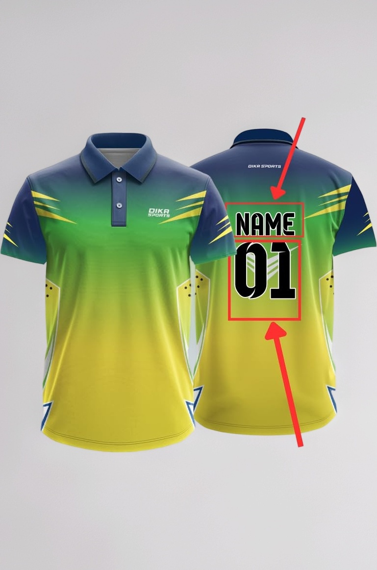 Dika Sports Customized Jersey Online Cricket t-Shirt Breathable Fabric Jersey 2024 t Shirts for Men | 2 Year to 5XL