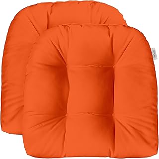 RSH DECOR Sunbrella Tufted Wicker U-Shape Cushions Set of 2 | 22” x 22” ...