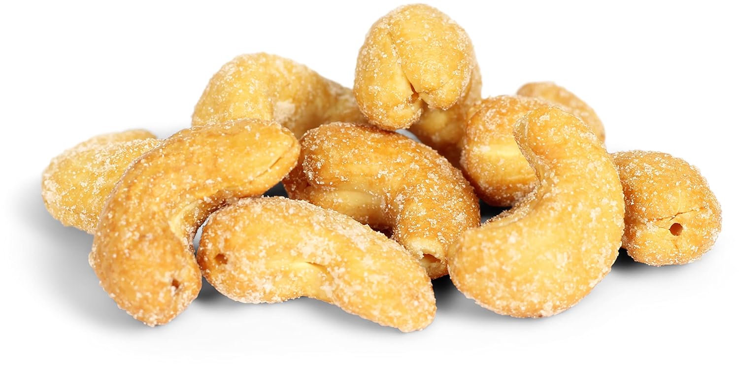 Honey Roasted Cashews by It's Delish, 5 Lbs Bulk | Gourmet Cashew Nuts in Honey Sugar Coating, Sweet & Salty Nut Snack - Non-Dairy, Kosher Parve