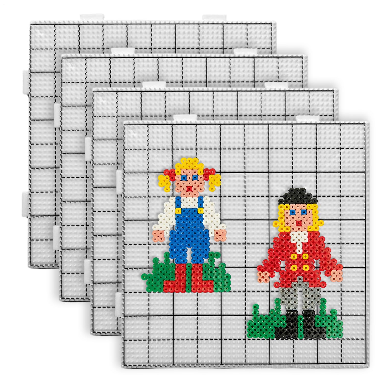 Fuse Beads Pegboards | Square Heat-Resistant Precision Mat - Square Craft Fuse Beads Pegboards,for Pattern Making Beading Art Projects Kids Adults Beginners