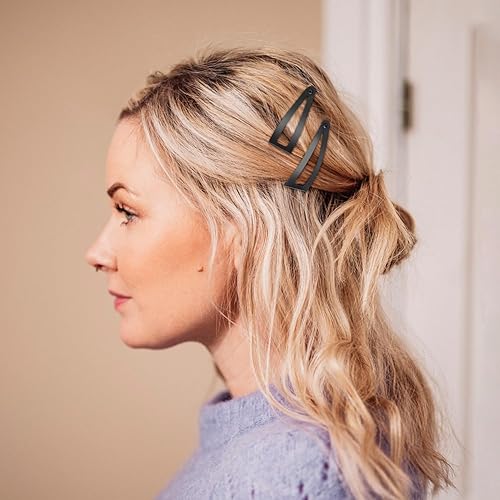 Miniatura 5 de Sightor - 10 pinzas para el cabello de doble agarre, pinzas de metal a presión para el cabello para mujeres, suministros de peluquería, accesorios