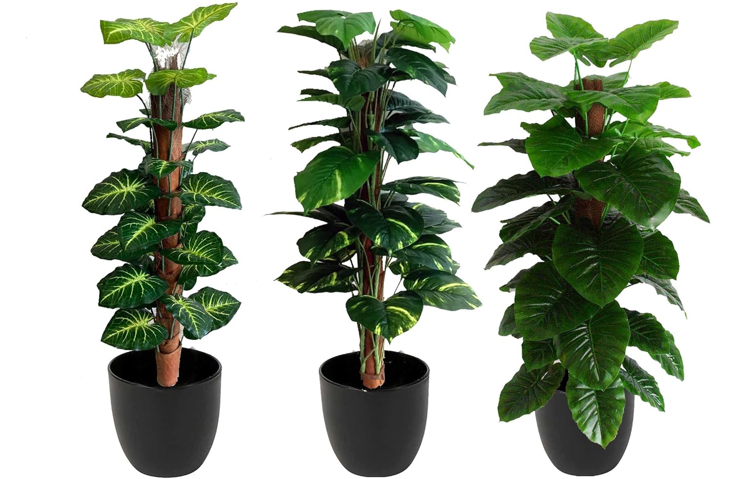 Buy HYPERBOLES 3 Pack Artificial Plants Big Size Plant 5 Feet Fake Tall
