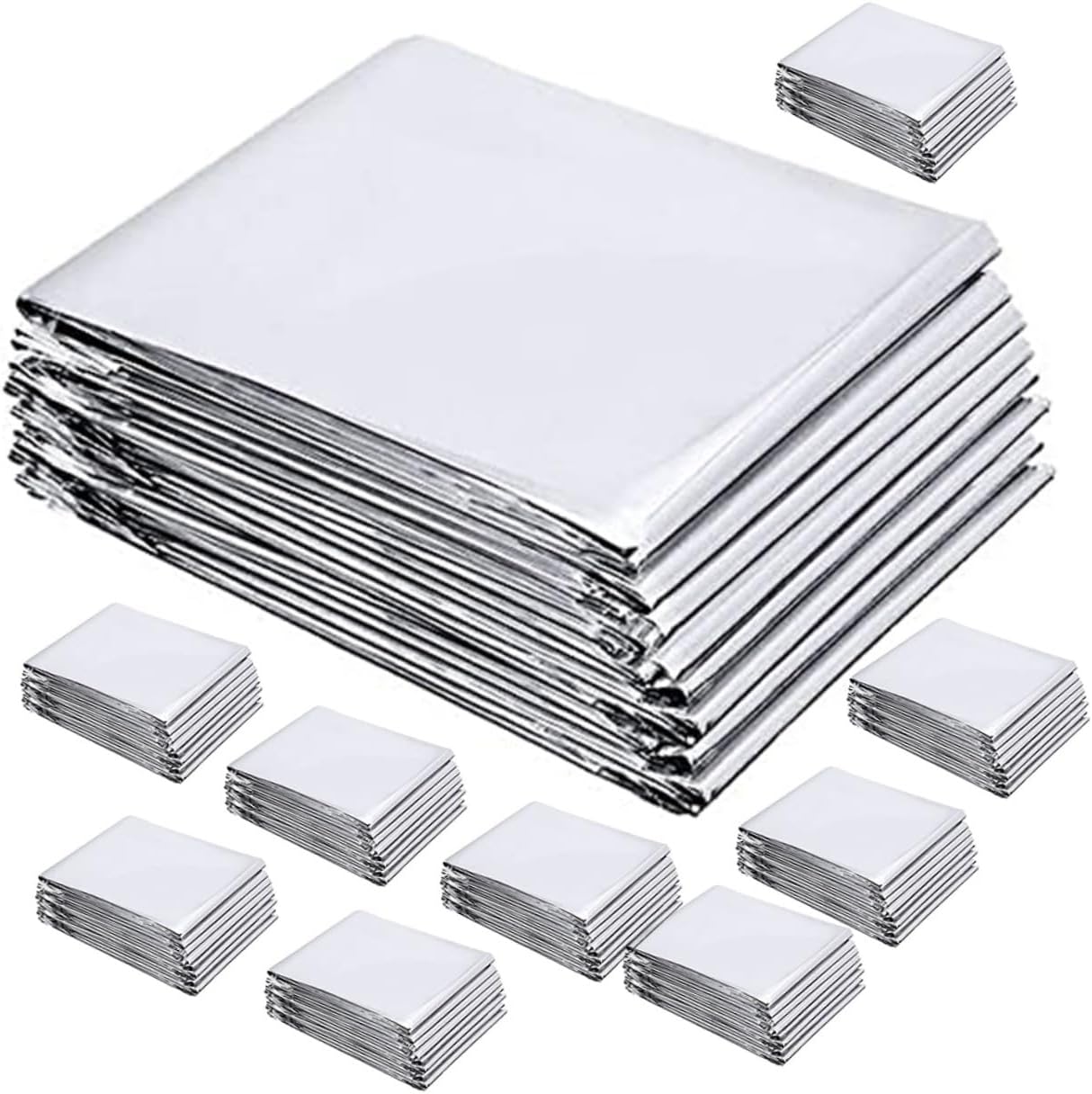 Milisten 12sheets Insulation Blanket Reflective Film for Garden Beds Plant Shade