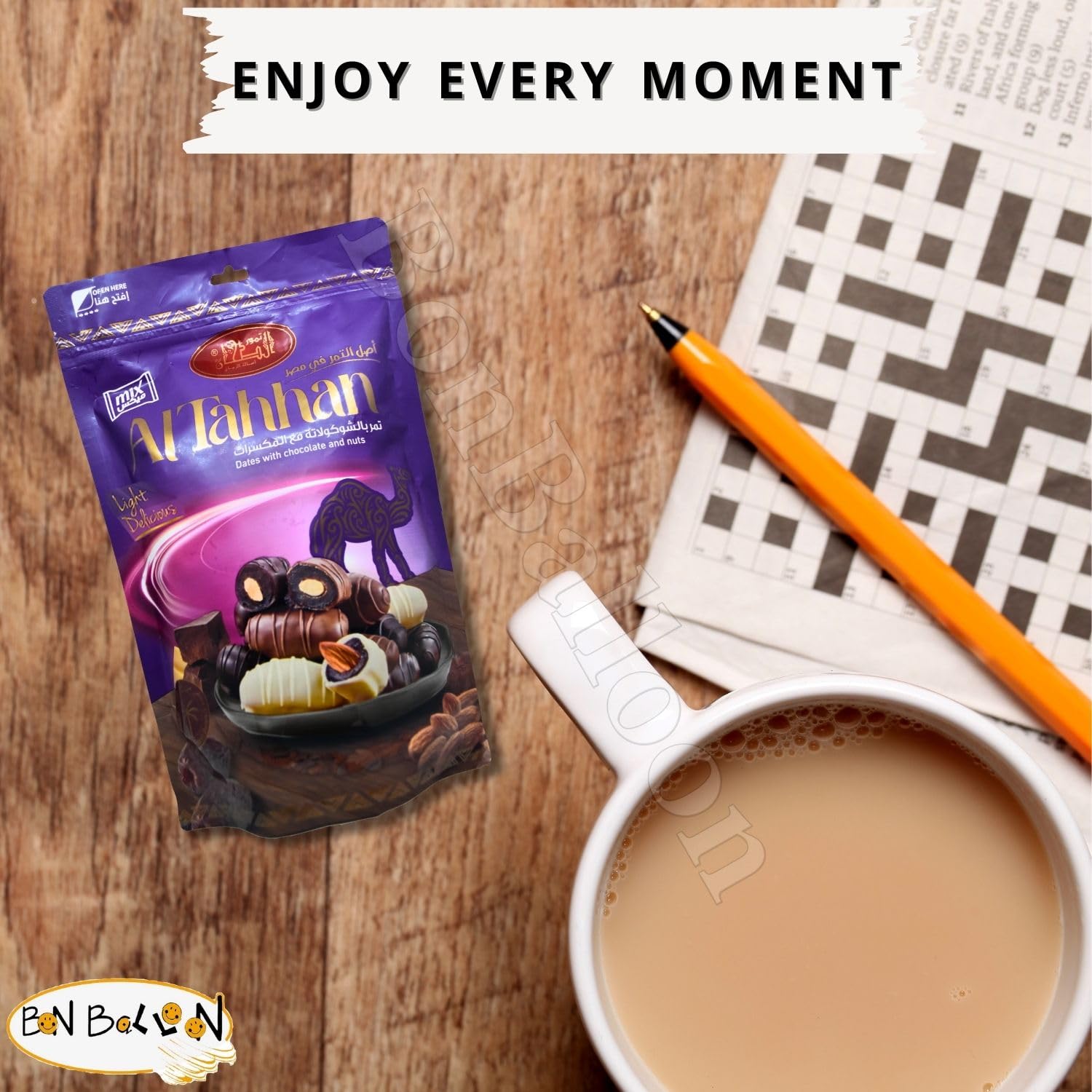 Al Tahhan Dates With Chocolate And Nuts Light Delicious Chosen Of The Finest Dates Natural Pure Sweet Taste Egypt Saudi Palm Halal Gmo Free Tamr Fresh Arabia Vegan Ramadan (1 Pack = 7.05 oz / 200 gm)