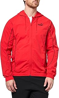 PUMA Mens Sport Woven Jacket Athletic Outerwear Casual - Red