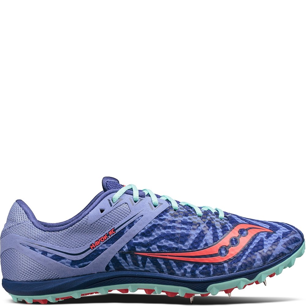 Saucony Havoc XC Flat Lavender/Vizi Red 7 B (M)