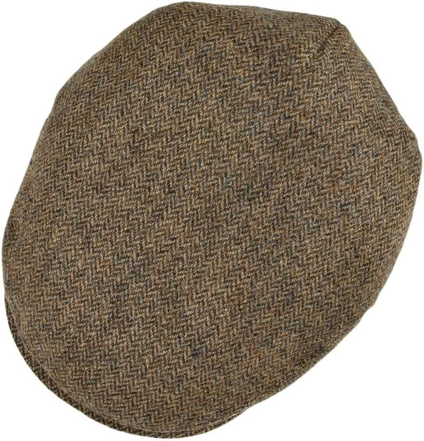 Wool Ivy Cap Herringbone Flat Caps Tweed Khaki Newsboy Driving Hat