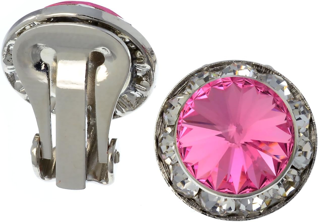 PammyJ 15mm Crystal CLIP-ON Earrings