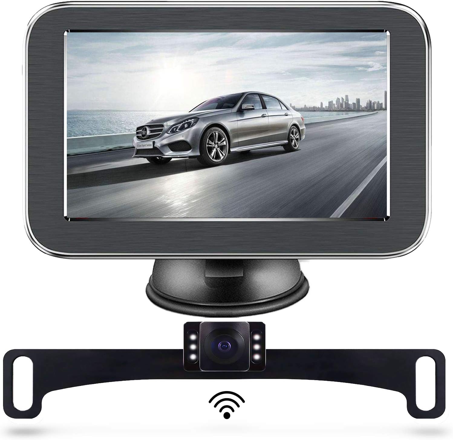 Wireless Backup Camera, Backup Camera, LASTBUS Rear View Camera 5 Inch Monitor and Waterproof Night Vision Reversing Camera for Car, Van, Truck, SUV, RV, Pickup