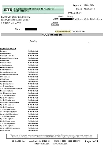 Miniatura 2 de Life Ionizer MX & MXL 5-15 Filtro de repuesto interno Cartucho de limpieza de ácido cítrico