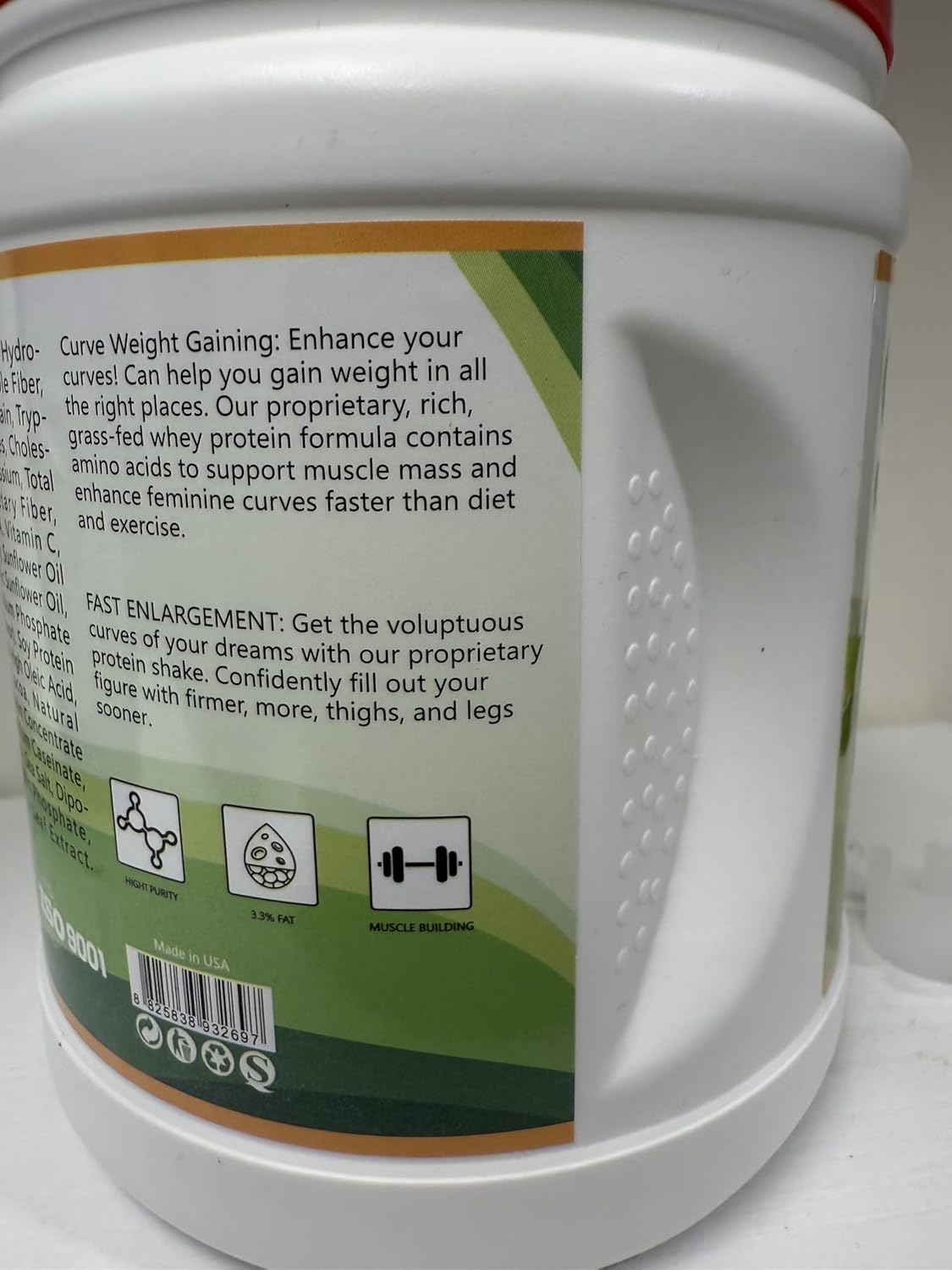 Sham Protein Powder For Booty Weight Gain (Large, Strawberry...