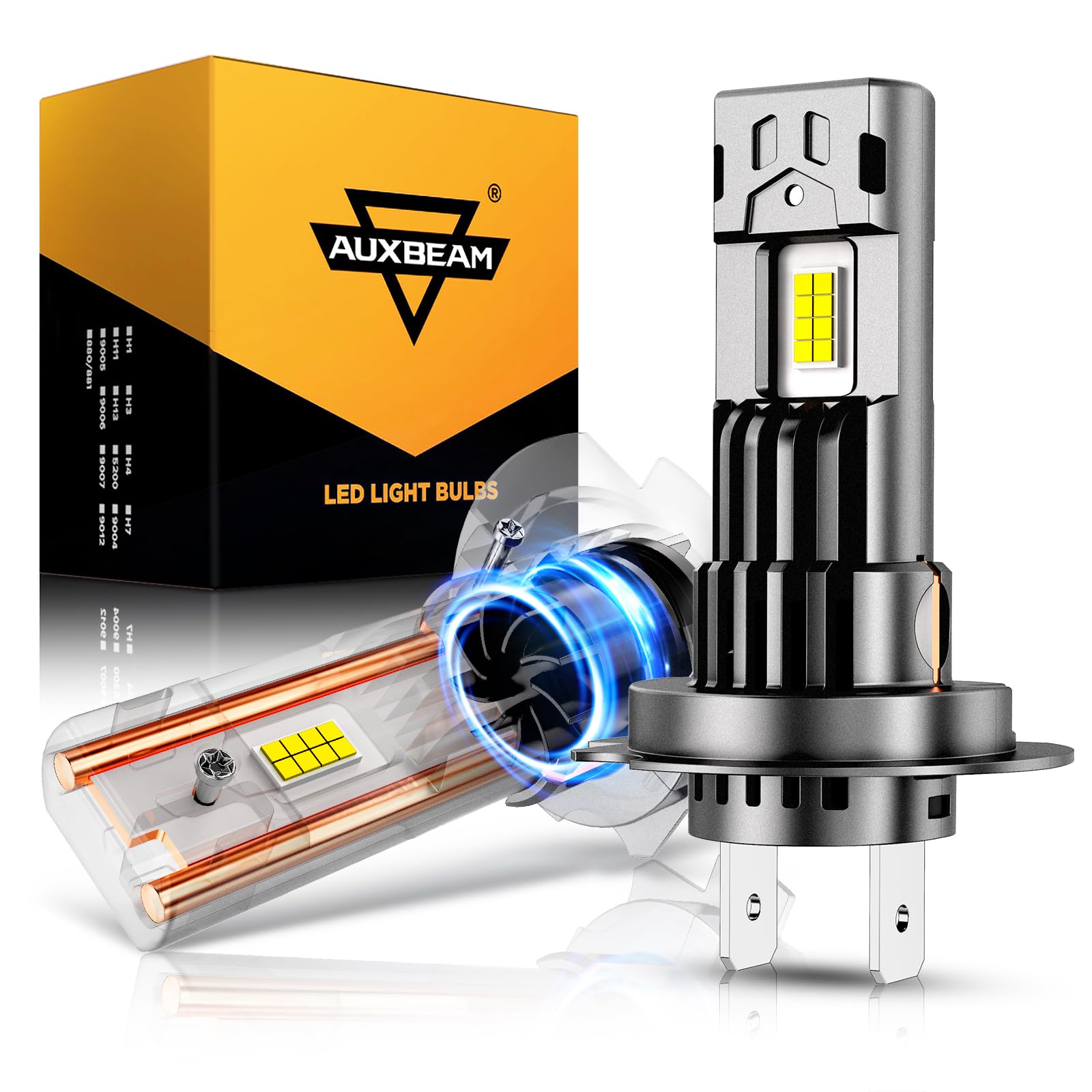 Auxbeam Q50 Series H7 Fog Lights Powersport Lights Offroad 24000LM