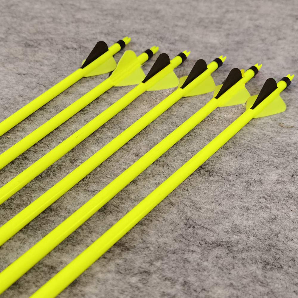 SHARROW 12pcs Freccia in Carbonio 30 Pollici Frecce da Caccia Spine 500 Tiro con L'Arco Freccia de Carbonio con Punte di Freccia da 100 Grani per Arco Ricurvo Compound