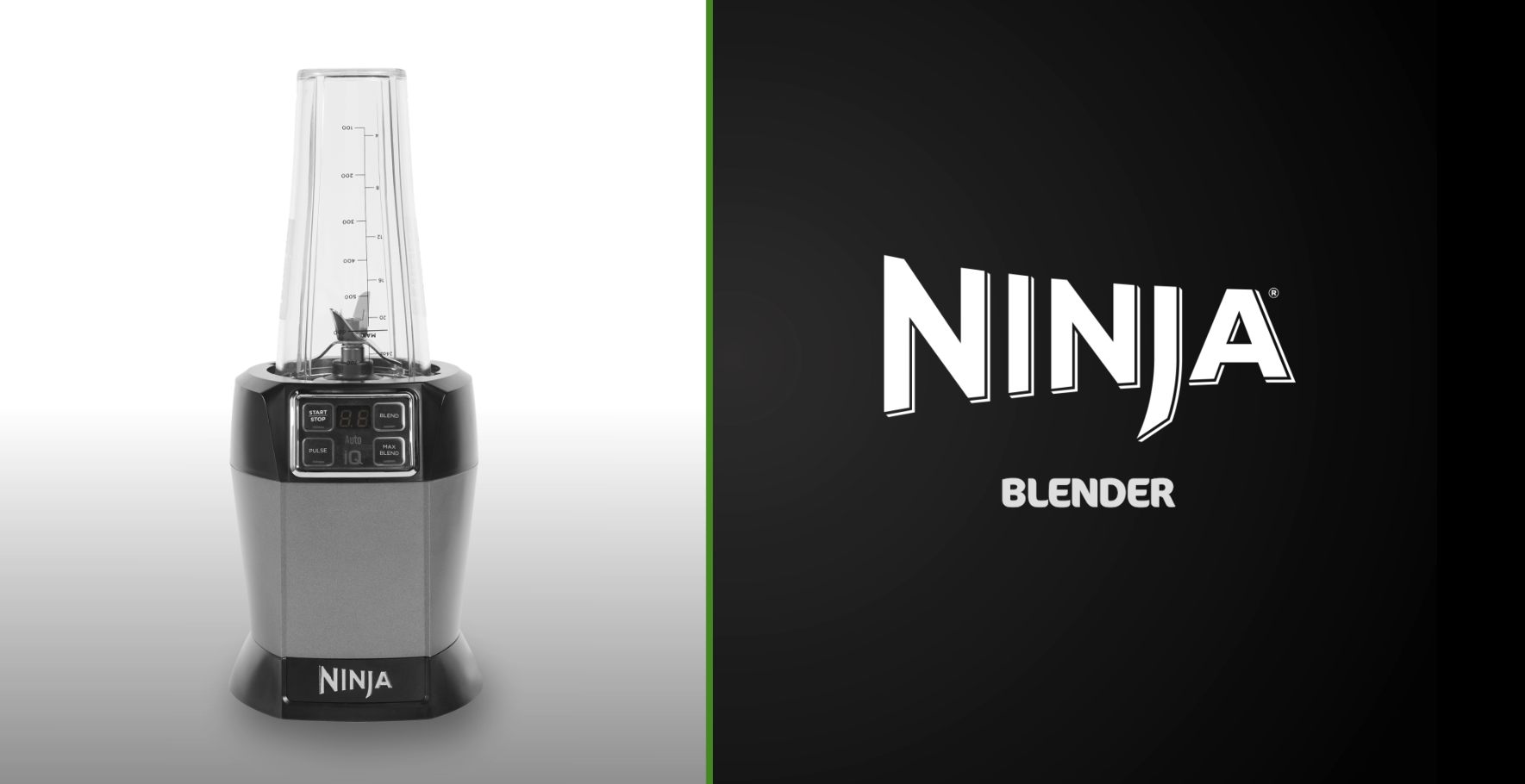 Mixeur Ninja Avec Auto-iQ 1000W - Mélangez Directement Dans La Tasse Pour Smoothies, Milkshakes Et Boissons Glacées