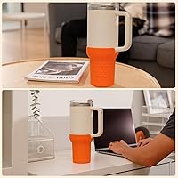 Vista 102 de Botas de silicona para Stanley, protector inferior de copa, accesorios para Stanley Quencher H2.0 FlowState Tumbler 20oz/20oz/30oz/Stanley Adventure