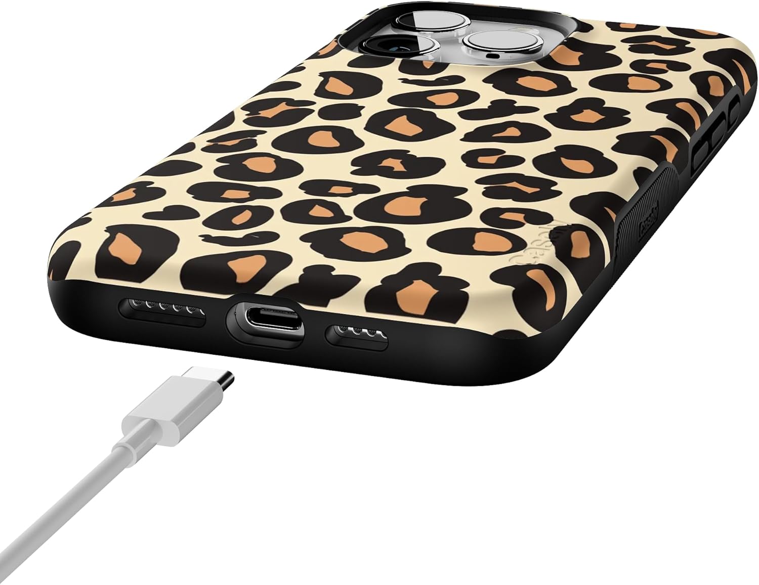 Casely iPhone 15 Pro Case | Into the Wild | Leopard Print | Bold Protective Design | Compatible with MagSafe