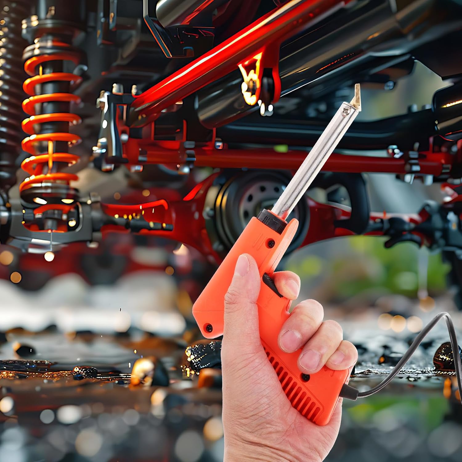 Cordless Plastic Welding Kit for Automotive Maintenance, Car Bumper Crack Welder with Multifunctional Repair Tool and Quick Efficient Welding, Plastic and Metal Repair System