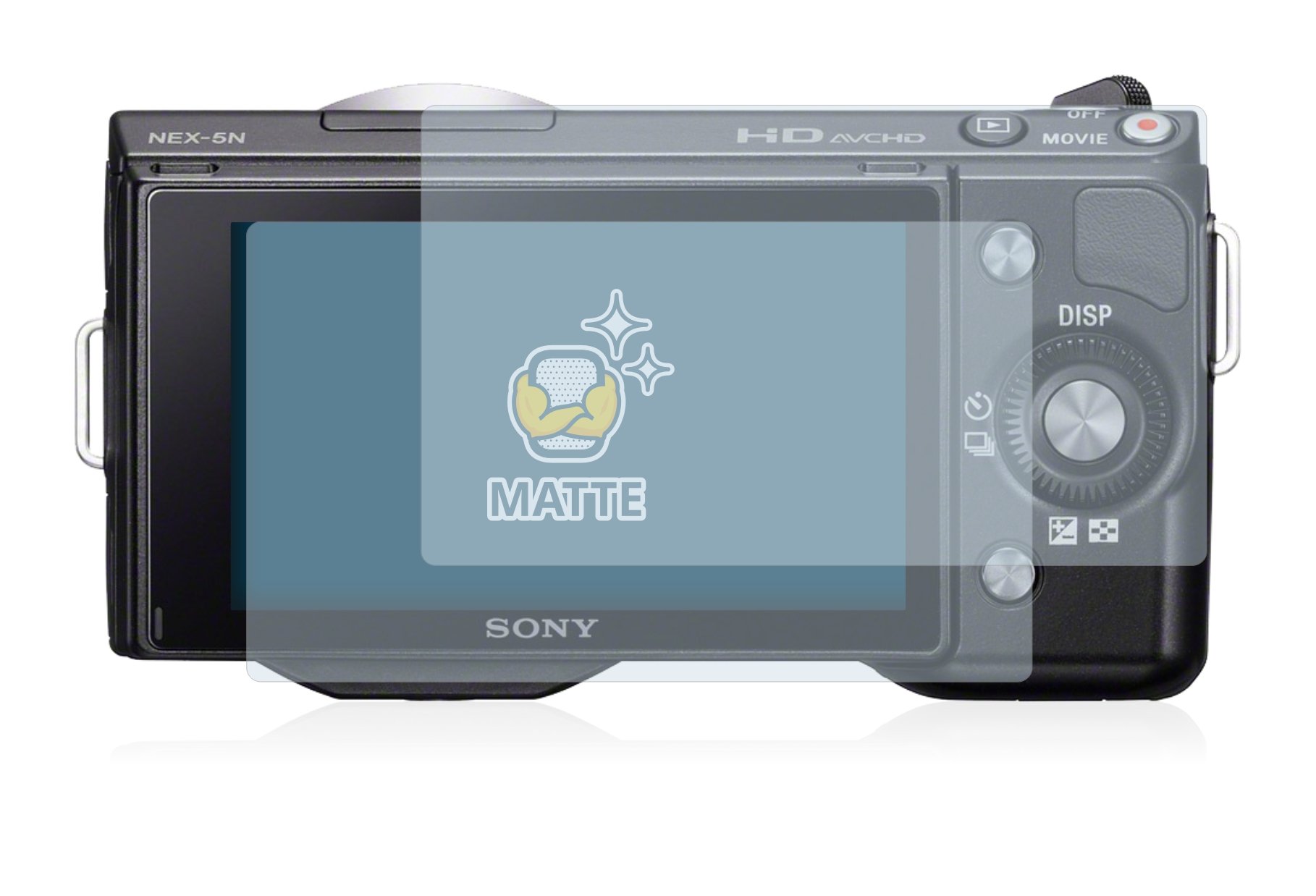 Brotect Protection Ecran Anti-Reflet Pour Sony Alpha 55 (SLT-A55V) (2 Pièces) - Film Mat