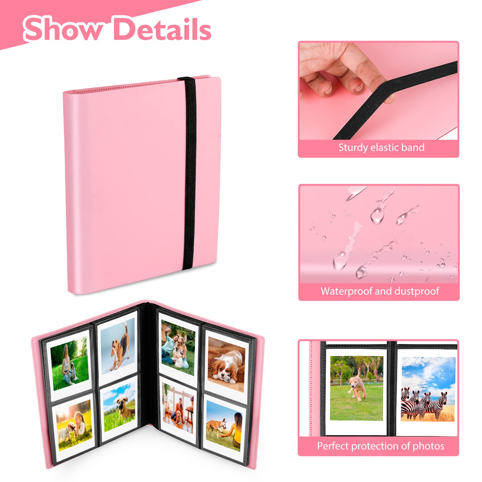 Mini Photo Album 160 Pockets for 2 * 3 inch Photo Compatible with Fujifilm Instax Mini Film/Kpop Photocards - Image 3