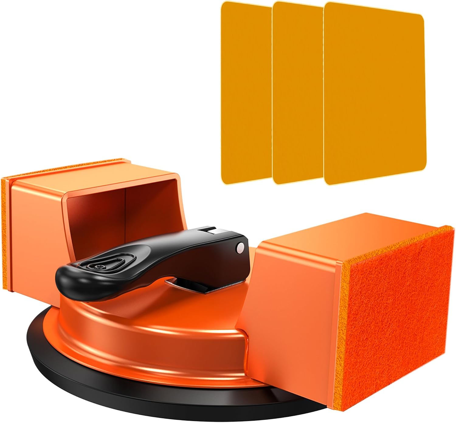 Heavy Duty Floor Gap Fixer Tool Suction Cup with 3PCS Sticky Pads, 2026 New Upgrade Enhanced Suction Cup, Made of Iron, Suitable for Textured Wood, Lvp Vinyl&Laminate Flooring, 2-Side
