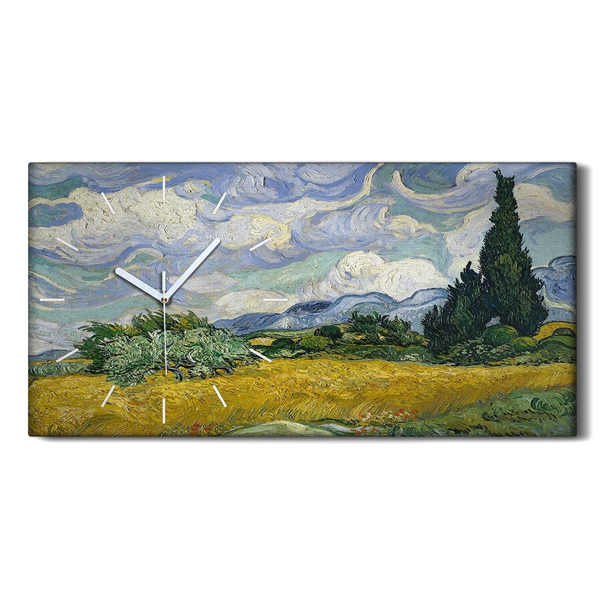 Horloge sur Toile Silencieuse Sans Tic-Tac Art Moderne Toile Lumineuse