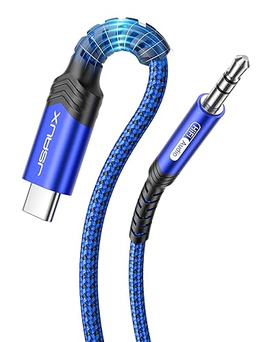 Miniatura 14 de JSAUX - Cable USB C a conector de audio auxiliar de 3,5 mm para iPhone 17 Pro Max/Air [1 m], cable tipo C a auriculares de 3,5 mm para coche estéreo
