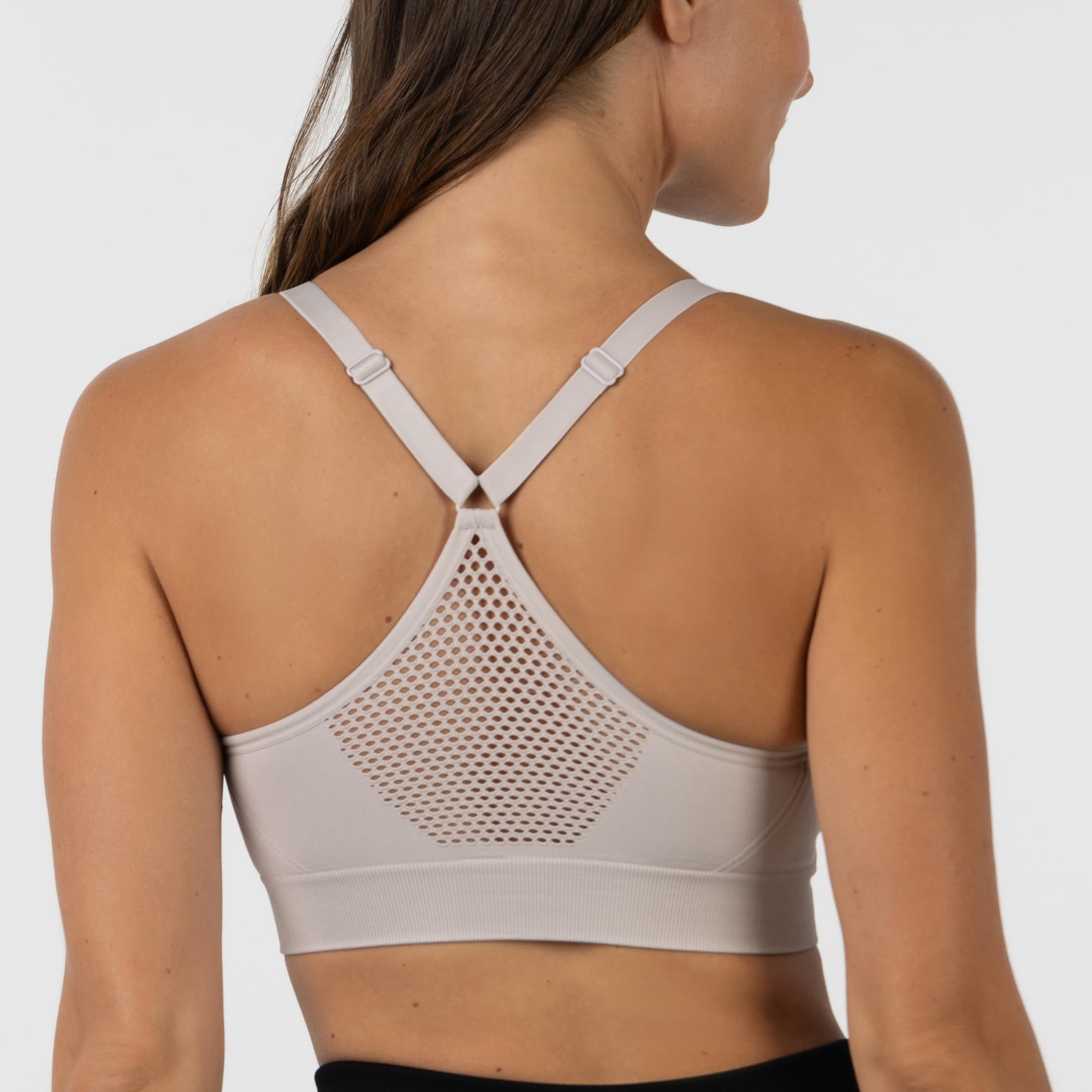 Skechers Nahtloser Cami-BH für Damen, flexible Bewegung, Sport, Fitness