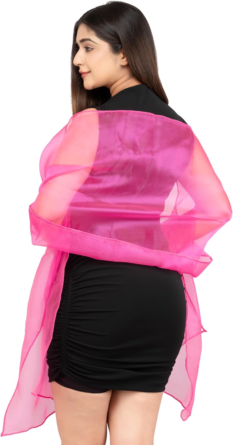 FYNITE Sheer Organza Shawls and Wraps for Women – Lightweight Elegant Evening Scarves for Weddings, Parties & Bridesmaids