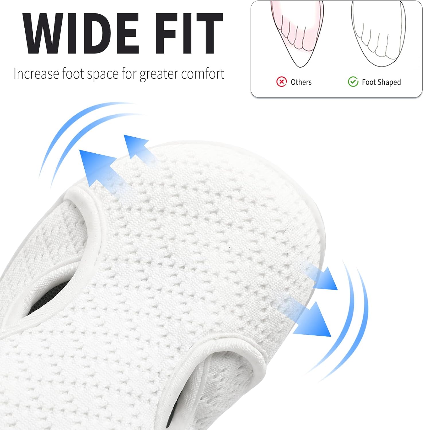 Womens Wide Diabetic Shoes Lightweight Adjustable Walking Barefoot Breathable Sneakers for Wide Width Arthritis Edema Orthopedic Shoe Zapatos para Mujer - Image 3