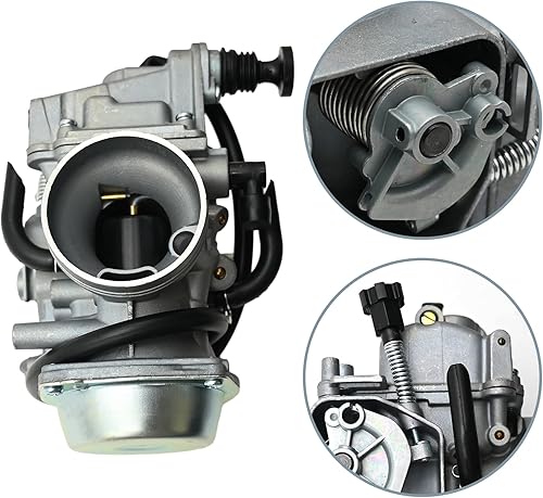 Miniatura 4 de Repuesto de carburador para Honda Rancher 350 400 TRX350 TRX400 Fourtrax 300 350 Sportrax 250 300 400 Carb con válvula de gasolina