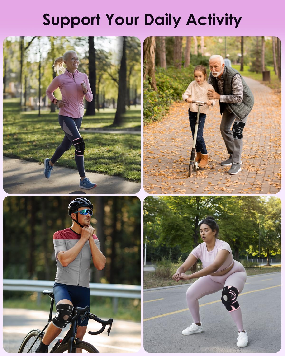 ABYON Hinged Knee Brace for Men & Women Meniscus Tear, ACL/MCL Pain, Arthritis - Maximum Knee Support with Metal Side Stabilizers, Adjustable 360° Wraparound Strap for Knee Pain and Post-Surgery Recovery - Please Check How To Size Video - Image 5