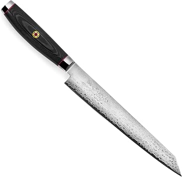 Enso SG2 Slicing Knife - Made in Japan - 101 Layer Stainless Damascus, 9"