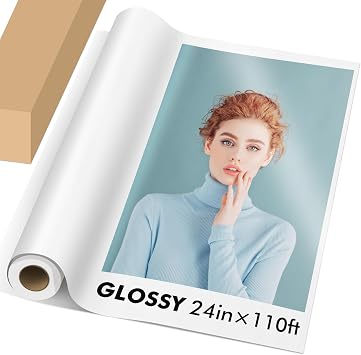 Koala Roll Photo Paper Resin Coated 24in x 110ft Glossy Photo Print Paper