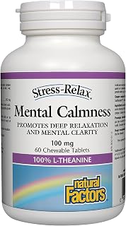 Natural Factors - Stress-Relax Mental Calmness - 60 Chewable Tablets