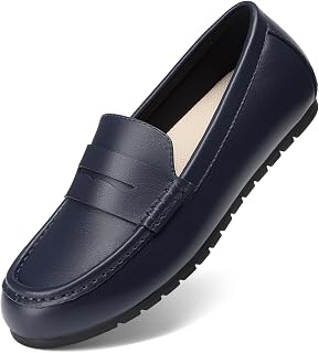 DREAM PAIRS Women's Penny Loafers Comfortable Slip On Classic Lightweight Moccasin Loafers Business Casual Formal Work Office Flats Daily Walking Driving Shoes