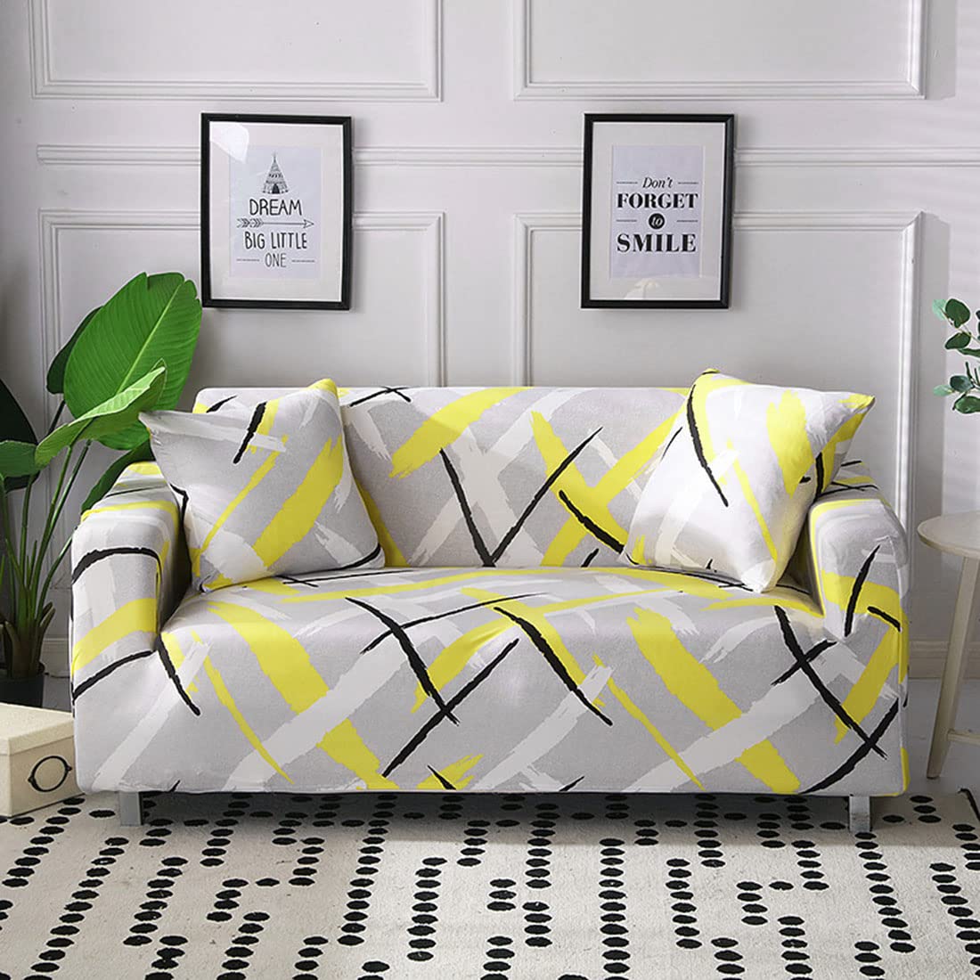 Housse de canapé extensible 235-300 cm pour protéger le salon familial