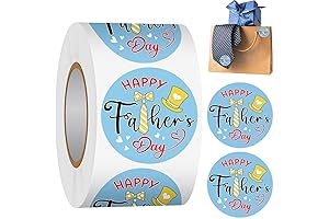 Happy Father's Day Label Stickers Roll